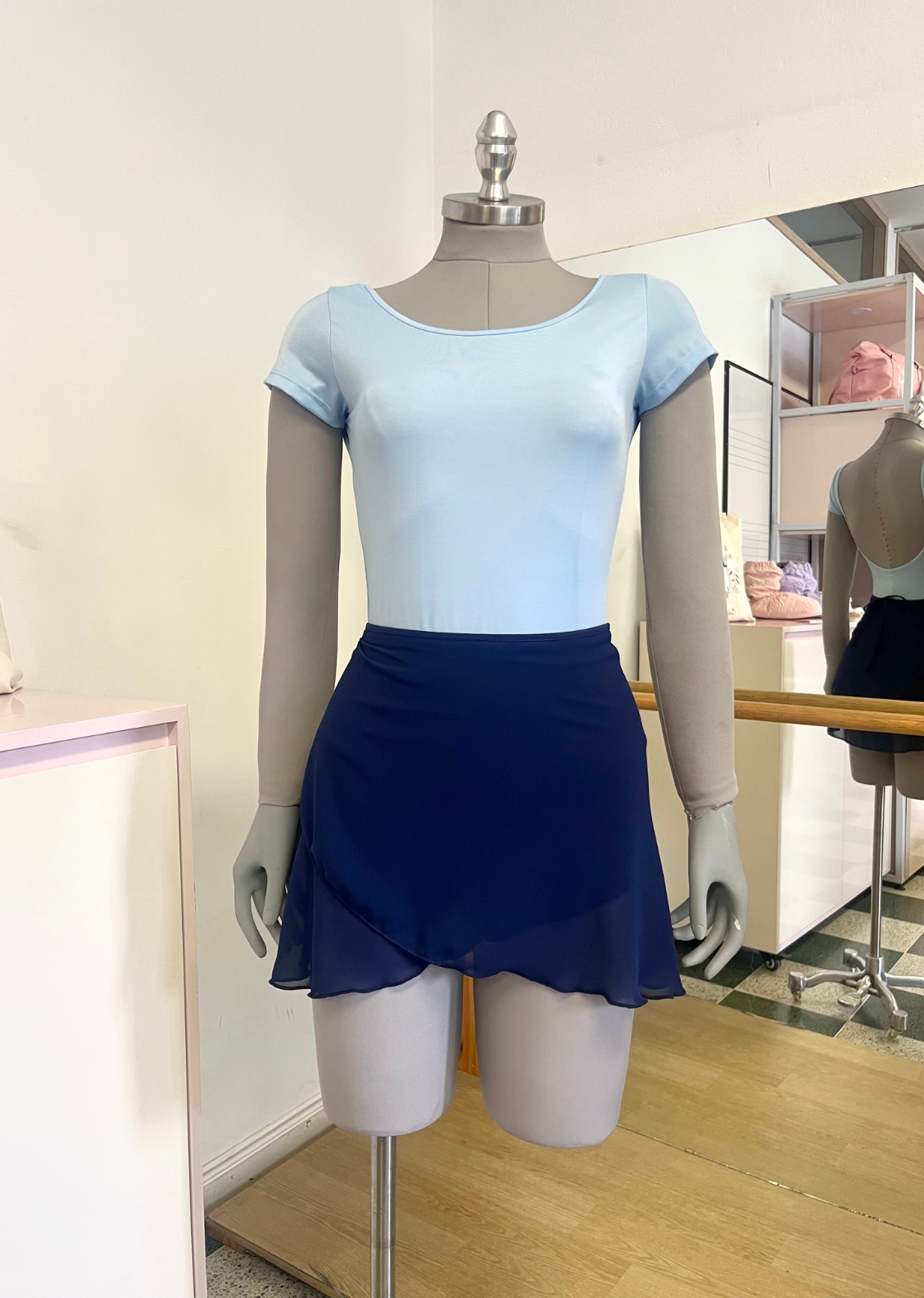 Falda Volaré corta navy