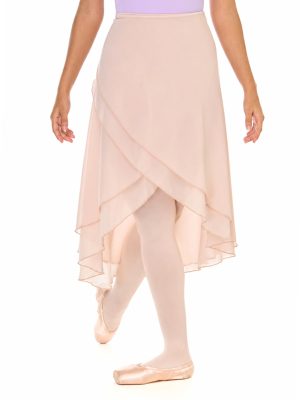 falda de ballet Volaré beige ajustable para mujer