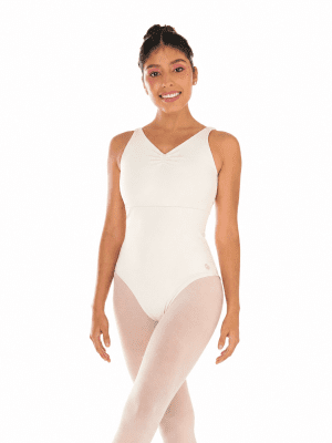 trusa de ballet Fouetté para mujer con escote en espalda y doble tela