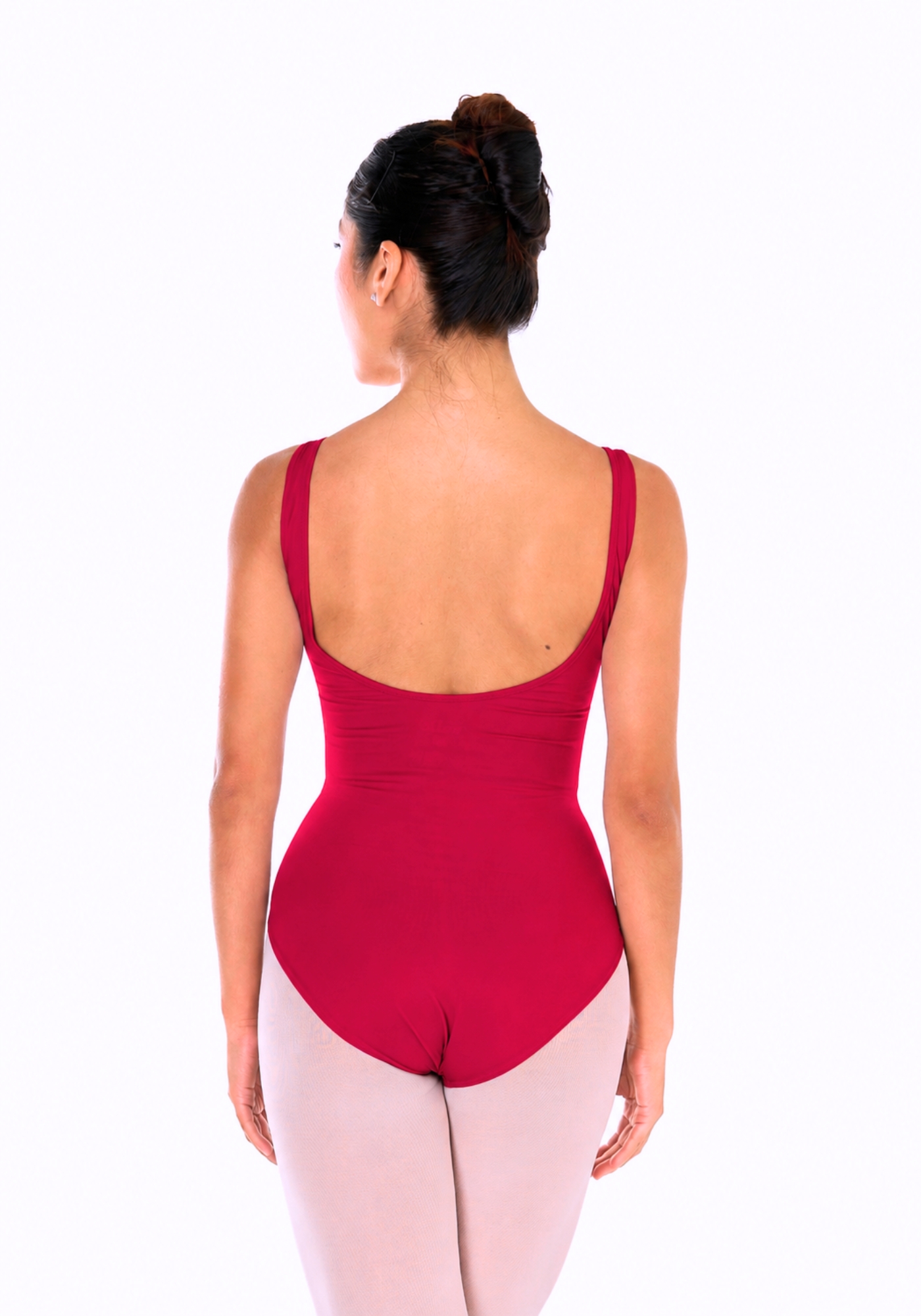 trusa de ballet Fouetté para mujer con escote en espalda y doble tela delantera