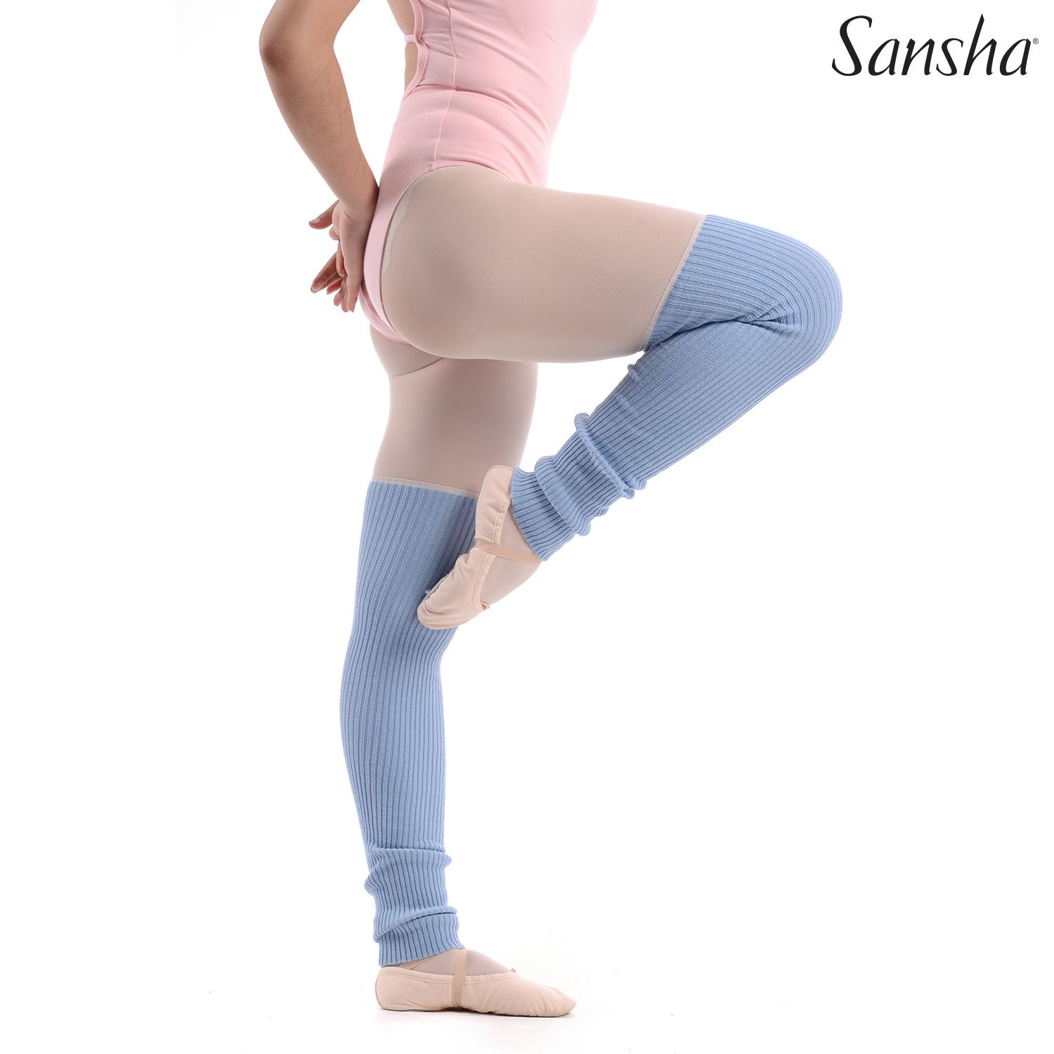 Medias calentadoras ballet azul